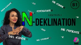 nDeklination  schwache Nomen  B1 Deutschkurs  Lektion 1  Deutsch lernen  Learn german [upl. by Albina]