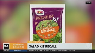 Dole recalling select salad kits for listeria risk [upl. by Chew]