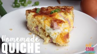 Easy Classic Quiche Recipe StepbyStep  HowToCookRecipes [upl. by Jakob]