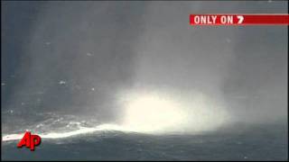 Raw Video Waterspouts at Sea Caught on Camera [upl. by Gussie]