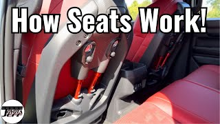 Demo  2024 Toyota Tacoma IsoDynamic Seats StepbyStep amp How to Work Them [upl. by Houlberg503]