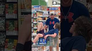 Getting In Strangers Shopping Cart Prank [upl. by Nylesoj]