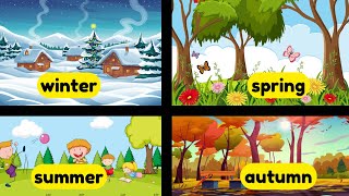 🎵Seasons Song🌼❄️ Fun Kids Song About Winter Spring Summer Fall🍁🍁🌸 [upl. by Matthieu107]