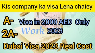 Dubai Visa real Cost 2023  Dubai Visa Price 2023  Dubai Visa charges  Dubai Visa Process 2023 [upl. by Mencher]