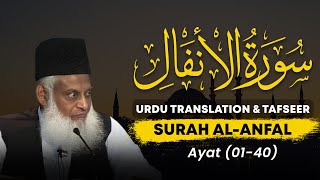 Surah Anfal Ayat 01  40 Tafseer By Dr Israr Ahmed  Bayan ul Quran By Dr Israr Ahmad [upl. by Shull]