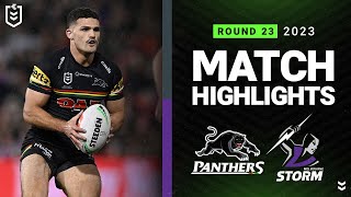 NRL 2023  Penrith Panthers v Melbourne Storm  Match Highlights [upl. by Nathaniel]