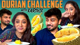 Durian Challenge Went Wrong  Couple Challenge  Diya amp Karthik [upl. by Edme]