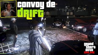 GTA V ONLINE  Reunión y convoy DRIFT con el nuevo modo de derrapes TERMINAL MAL [upl. by Allsopp]