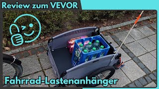 🔴VEVOR Fahrrad Lastenanhänger Review The BEST Bike Cargo Trailer [upl. by Rodney779]