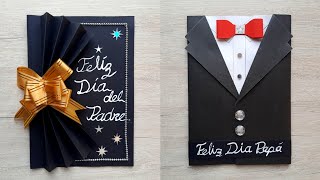 IDEAS DE TARJETAS ELEGANTES PARA REGALAR EN EL DIA DEL PADRE 👨🏻👔 [upl. by Ebaj743]