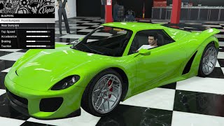 GTA 5  Past DLC Vehicle Customization  Pfister 811 Porsche 918 [upl. by Rubbico]