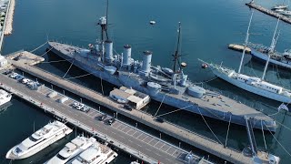 Georgios Averof  The Armored Cruiser  Aerial Drone Footage in 4K of the Battleship Averofquot [upl. by Longmire19]