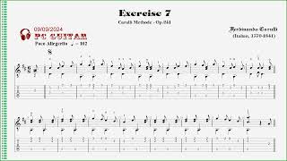 Carulli method Exercise 07 Rondo guitar [upl. by Nerval]