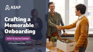 Crafting a Memorable Onboarding [upl. by Hamehseer]