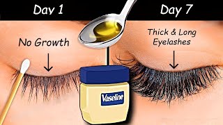 Use Vaseline to Grow Long eyelashes amp Thick eyebrows from First WEEK  Thick Eyelash Growth Serum [upl. by Samale]