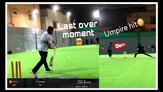 Epic Indoor Cricket Showdown Umpire Hit Last Ball Drama amp Farhans Stunning Win cricket [upl. by Bywaters482]