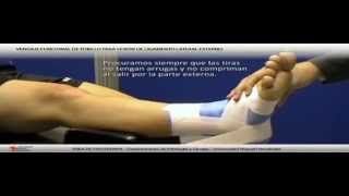 Vendaje funcional de tobillo para lesión de ligamento lateral externo [upl. by Aran816]