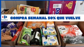 SUPER COMPRA SEMANAL DE CARREFOUR LA DESPENSA DE MARIA AHORRO CLUB CARREFOUR [upl. by Aniratak929]