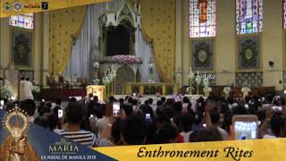 La Naval de Manila 2018 Enthronement Rites Enthronement to the Baldacchino [upl. by Latsyrhc]