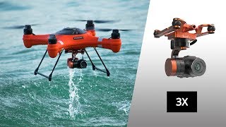 SplashDrone 3Axis Gimbal 4K Camera Footage [upl. by Enitsirc]