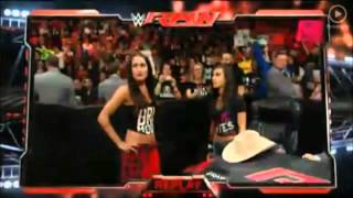 Brie Bella Slaps AJ Lee [upl. by Cohbert]