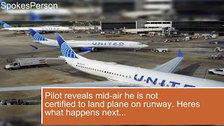 Pilot reveals mid air he is not certified to land plane on runway Heres what happens next [upl. by Gwendolin]