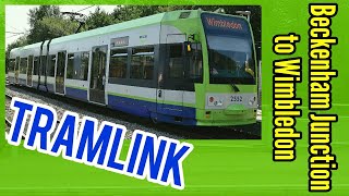 Beckenham Junction to Wimbledon  FULL JOUNREY  Croydon Tramlink via East Croydon TfL [upl. by Megen]