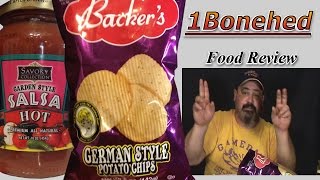 Food Review Savory Hot Salsa amp Backers German Style Chips [upl. by Auhsaj]