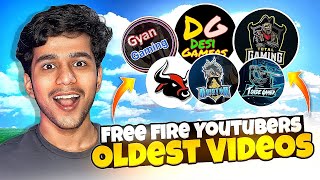 Reacting to OLDEST VIDEOS of free fire youtubers  Gaming with Raahim [upl. by Norramic127]