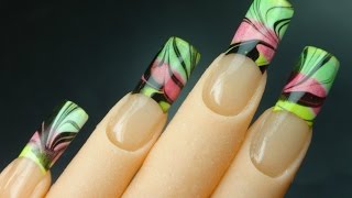 uñas pintadas con esponja [upl. by Eirod]