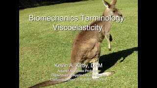 Biomechanics Terminology Viscoelasticity [upl. by Boonie]