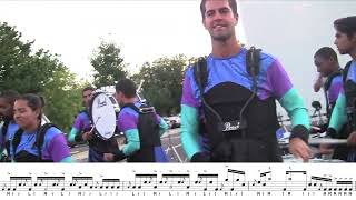 Blue Devils 2012  quotMalfredquot Transcription  Snares Tenors and Bass [upl. by Mohkos72]