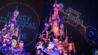 Disney Electrical Sky Parade  Show de Drones  Disneyland Paris 2024 [upl. by Haimehen]