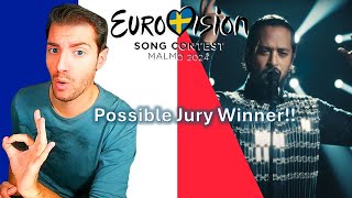 France Eurovision 2024 Slimane quotMon Amourquot ReactionReacción  Análisis canción english subtitles [upl. by Stiles500]