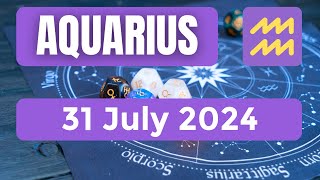 Aquarius horoscope  Aquarius Horoscope for Today 31 July 2024 [upl. by Sandstrom588]