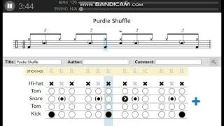 드럼 공부 Purdie Shuffle [upl. by Nylrebmik478]