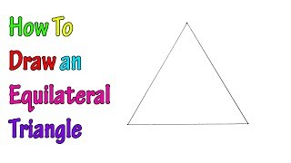 How to Draw an Equilateral Triangle Regular Triangle  EASY  Step by Step [upl. by Ajiram]