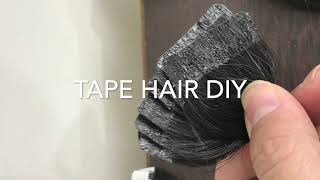 TAPE HAIR DIY LEARN MAKING TAPE HAIR EXTENSIONS FREE TAPE HAIR CLASS TAPE HAIR EXTENSIONS COURSE [upl. by Ayekat]