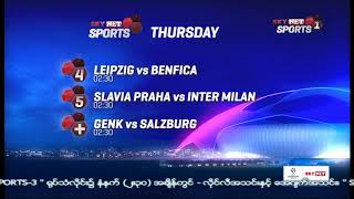 Skynet Sports Myanmar  UCL Schedule 27112019 [upl. by Eileme755]