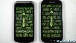 HTC One S vs Samsung Galaxy S3  Boot Up App Speed and Browser Tests [upl. by Eusoj]