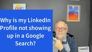 Why is my LinkedIn Profile not showing up in a Google Search [upl. by Essyla]