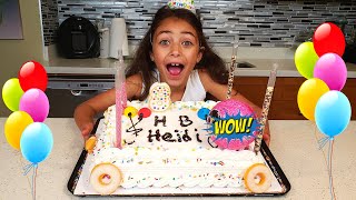 Amazing Cake Decorating Technique  Heidi happy birthday story [upl. by Gabriela]