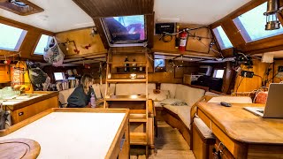 INTERIOR TOUR of our WINTER Alaska Liveaboard Boat [upl. by Alfie]