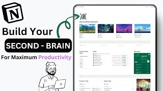 My Second Brain SetUp In Notion For Maximum Productivity  Template Tour [upl. by Ader152]