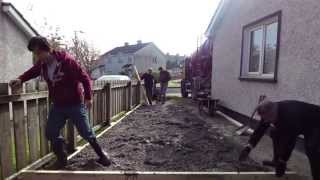 Driveway Concrete Slab pt2 How to Finish Concrete Slab [upl. by Elbas406]