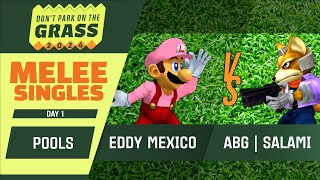 Eddy Mexico Luigi vs ABG  salami Fox  DPG 2024  Melee Singles Pools [upl. by Aicxela]