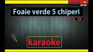 karaoke Foaie verde 5 CHIPERI [upl. by Annael]