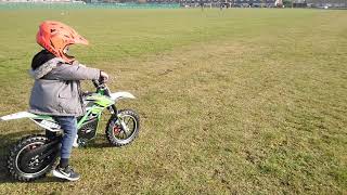 XTM Pro Rider 500w 36v Electric Dirt Bike  Conor Tries Speed 3 [upl. by Previdi]