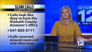 Klamath County Assessors Office phone number used for scams [upl. by Nived355]