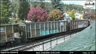 Union Pacific 8978 leads a coal train in Colfax CA [upl. by Zara]